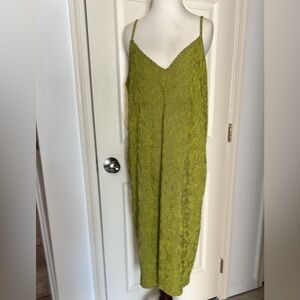 Zara Neon Checkered Dress Womens Size “M” Midi Maxi Strapless Streetwear